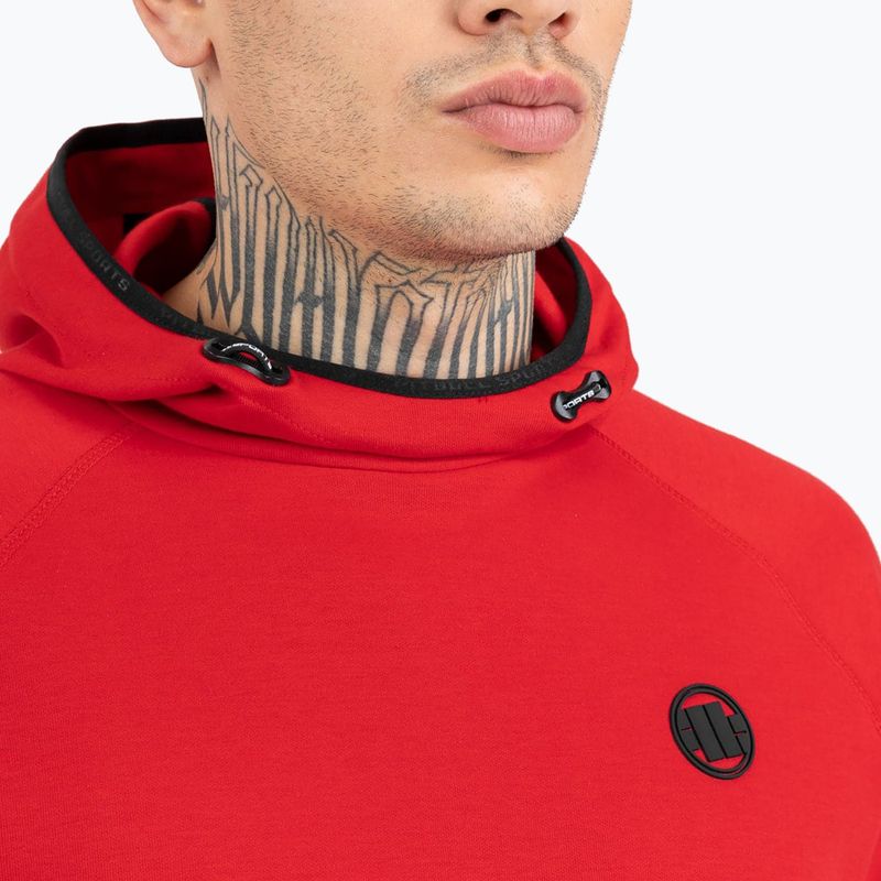 Férfi pulóver Pitbull West Coast Skylark Hooded Sweatshirt red 4