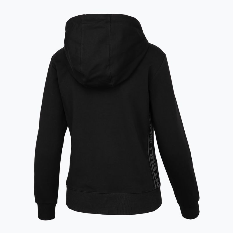 Női pulóver Pitbull West Coast Hooded Zip French Terry black 2