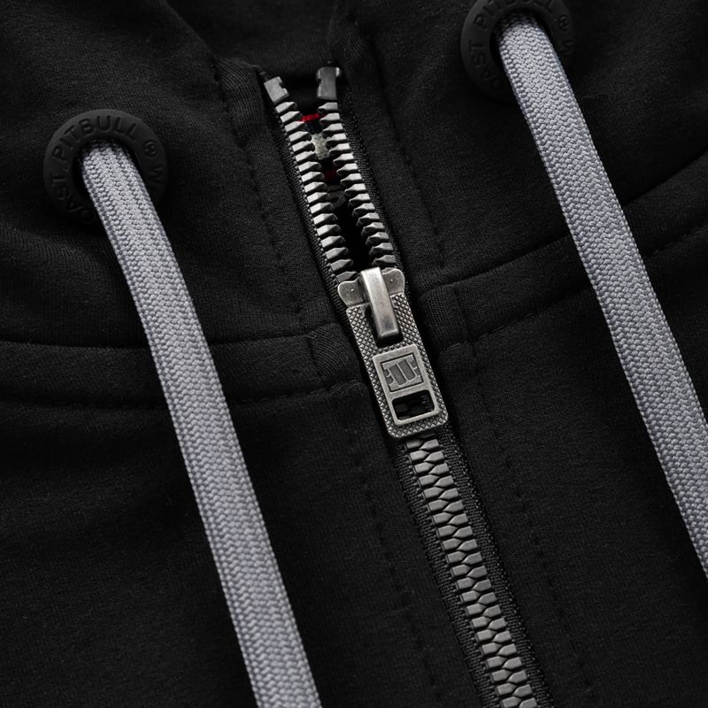 Női pulóver Pitbull West Coast Hooded Zip French Terry black 4