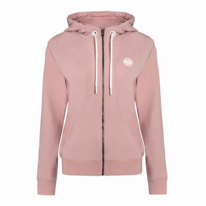 Női pulóver Pitbull West Coast Hooded Zip French Terry powder pink