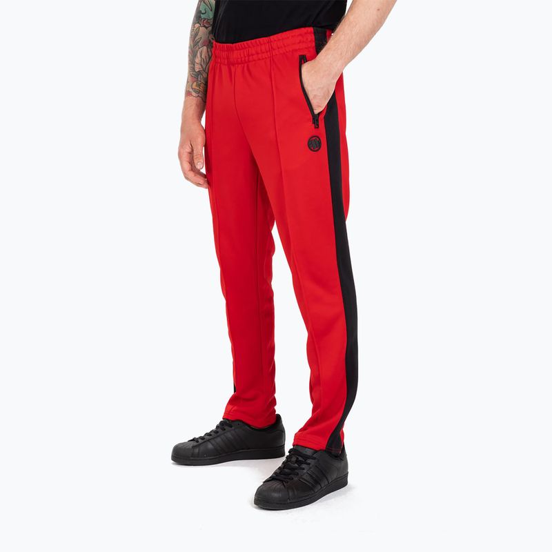 Férfi nadrág Pitbull West Coast Oldschool Track Pants Raglan red