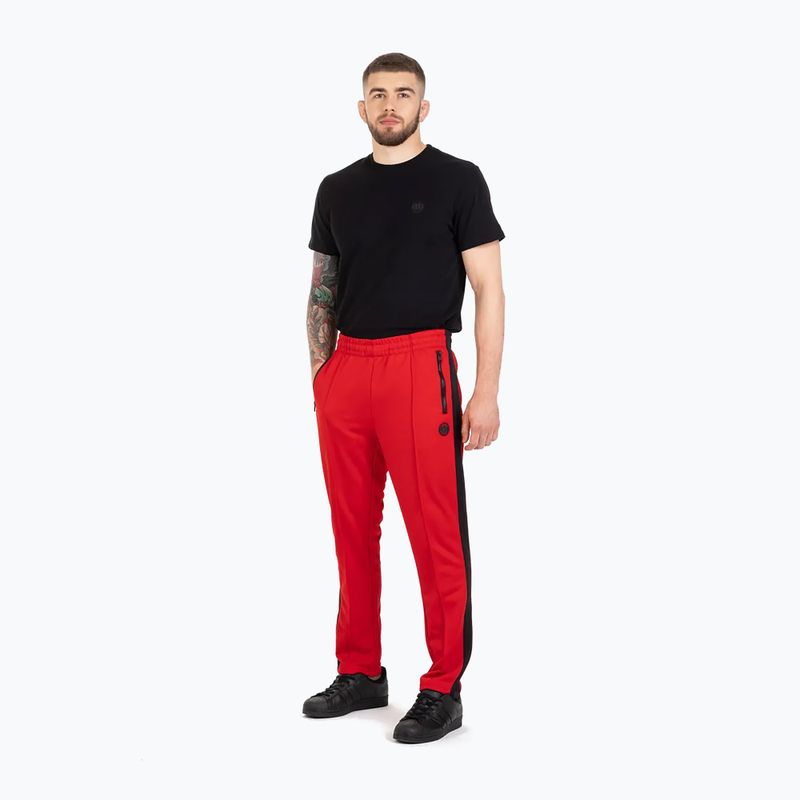 Férfi nadrág Pitbull West Coast Oldschool Track Pants Raglan red 2