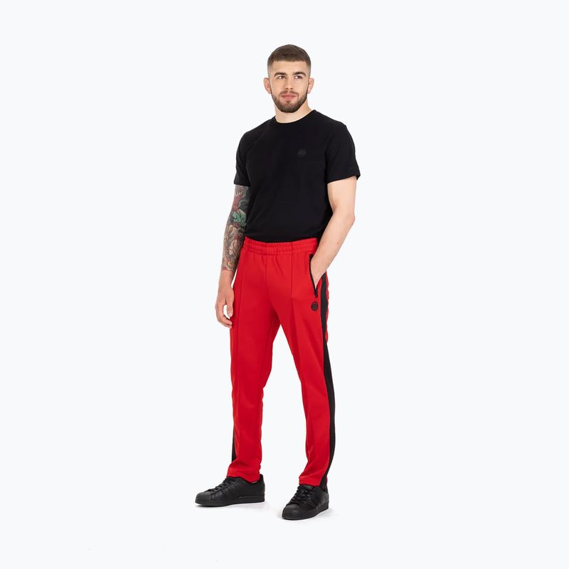 Férfi nadrág Pitbull West Coast Oldschool Track Pants Raglan red 4