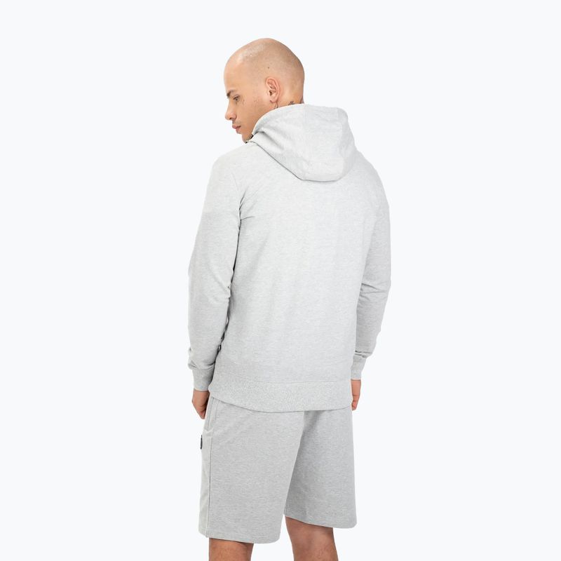 Férfi pulóver Pitbull West Coast Hooded Zip Small Logo F.Terry 220 grey/melange 3