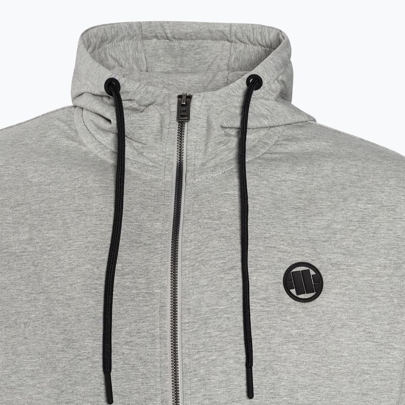 Férfi pulóver Pitbull West Coast Hooded Zip Small Logo F.Terry 220 grey/melange 7
