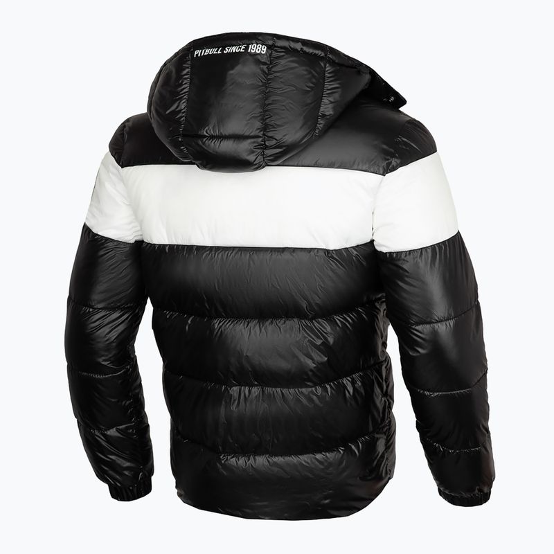 Férfi pehelykabát Pitbull West Coast Cosmo black/white 4