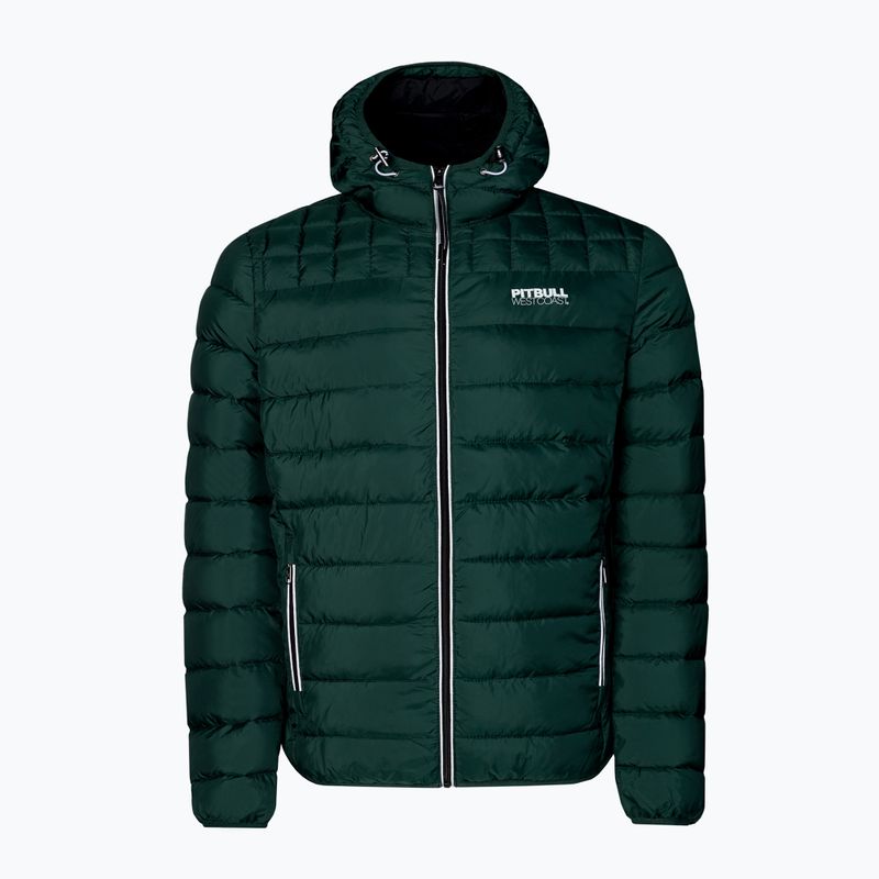 Férfi téli kabát Pitbull West Coast Padded Hooded Seacoast dark olive