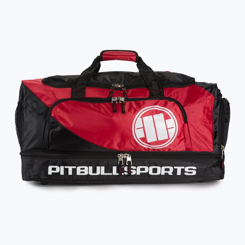 Edzőtáska Pitbull West Coast Big Duffle Bag Logo Pitbull Sports black/red