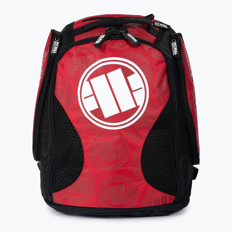 Férfi hátizsák Pitbull West Coast Medium Convertible Logo red