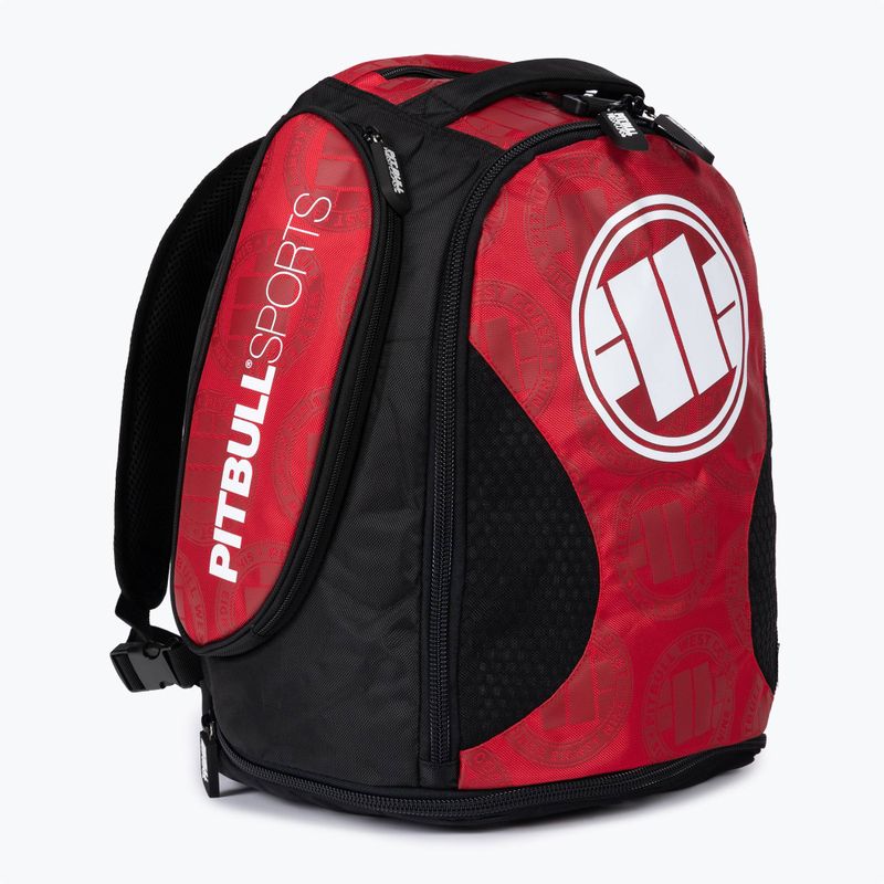 Férfi hátizsák Pitbull West Coast Medium Convertible Logo red 2