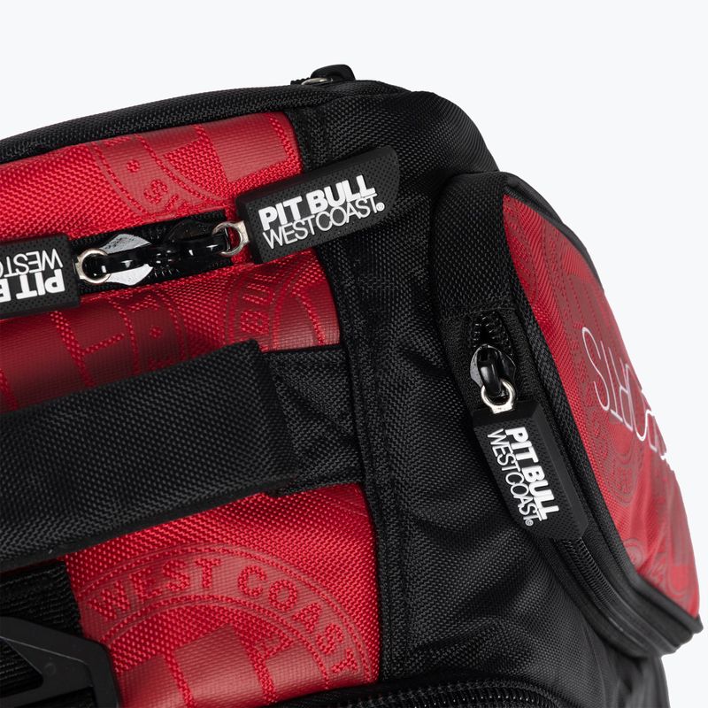 Férfi hátizsák Pitbull West Coast Medium Convertible Logo red 4