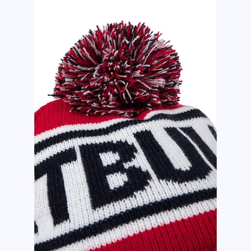 Férfi téli sapka Pitbull Beanie Fleming II red/dark navy 3