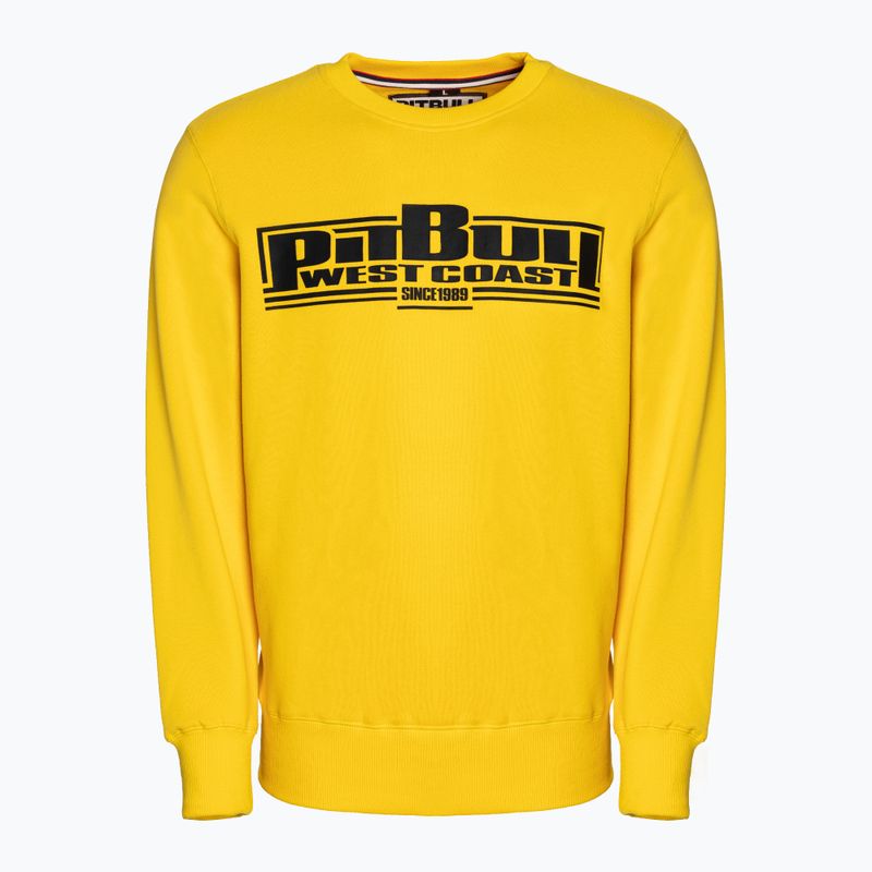 Férfi pulóver Pitbull West Coast Crewneck Classic Boxing 21 yellow