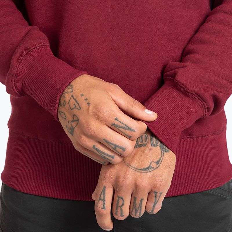 Férfi pulóver Pitbull West Coast Crewneck Classic Logo burgundy 5