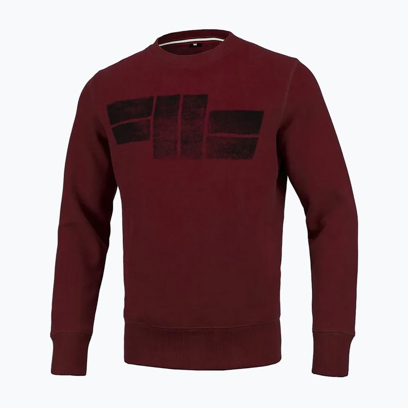 Férfi pulóver Pitbull West Coast Crewneck Classic Logo burgundy 6