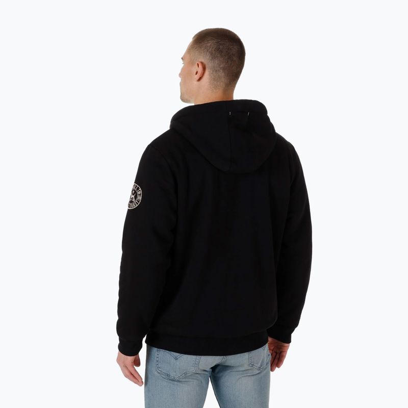 Férfi pulóver Pitbull Zip Sherpa 2 Ruffin Hooded black 3