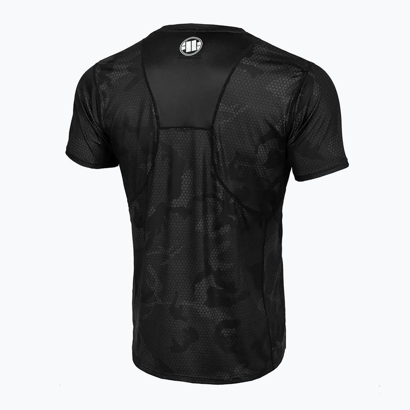 Férfi póló Pitbull West Coast Performance Mesh Net Camo All Black Camo black camo 2