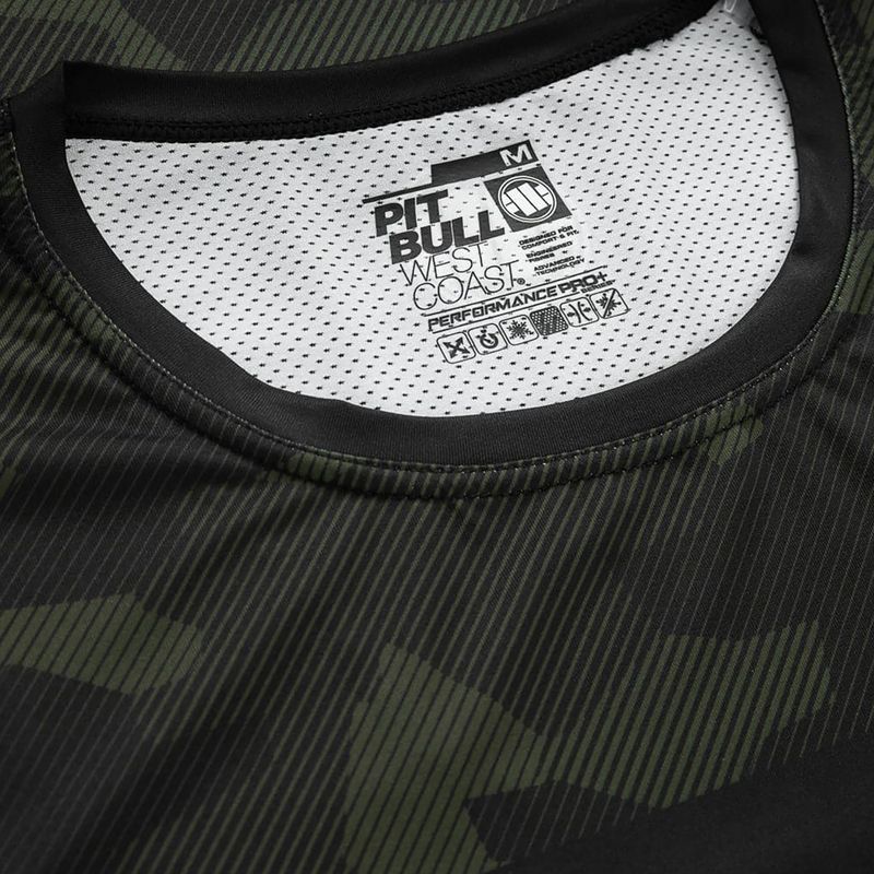 Férfi póló Pitbull West Coast Performance Dillard Casino black/olive 4