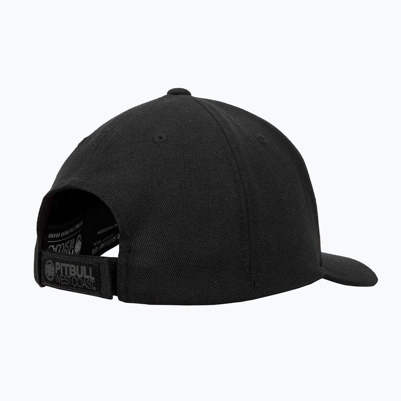 férfi baseballsapka męska Pitbull West Coast Snapback Hook & Loop ,,3D Metal Logo" black 2