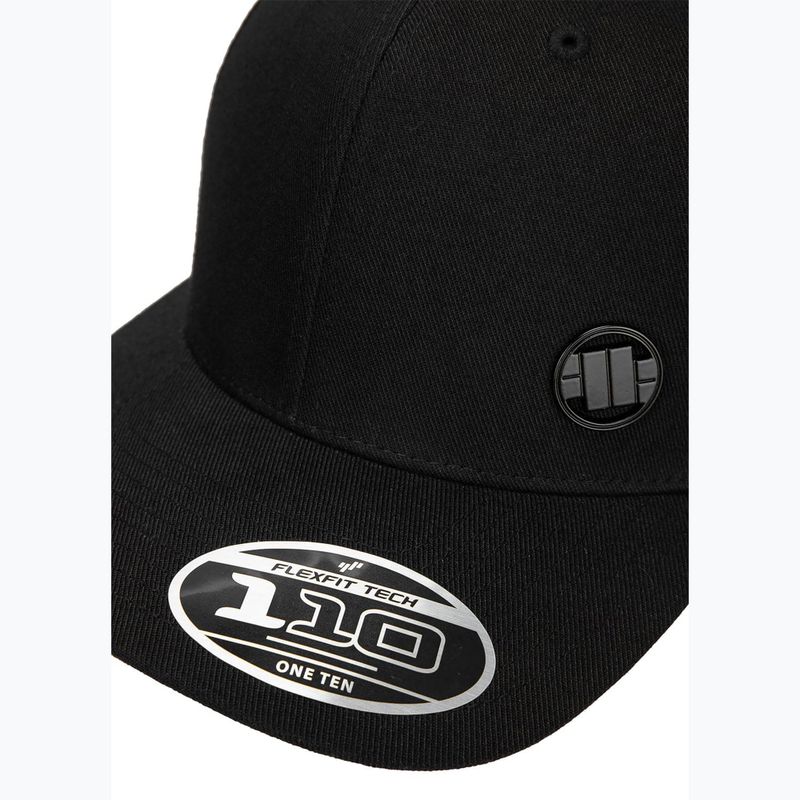 férfi baseballsapka męska Pitbull West Coast Snapback Hook & Loop ,,3D Metal Logo" black 4
