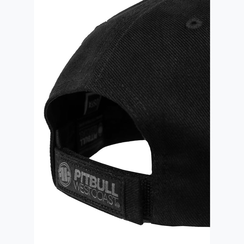 férfi baseballsapka męska Pitbull West Coast Snapback Hook & Loop ,,3D Metal Logo" black 5