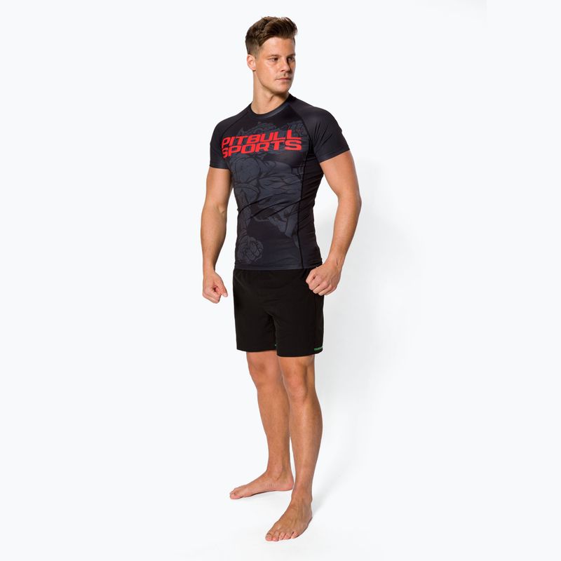 Férfi Rashguard Pitbull West Coast T-S Rash Master Of Muay Thai black 2