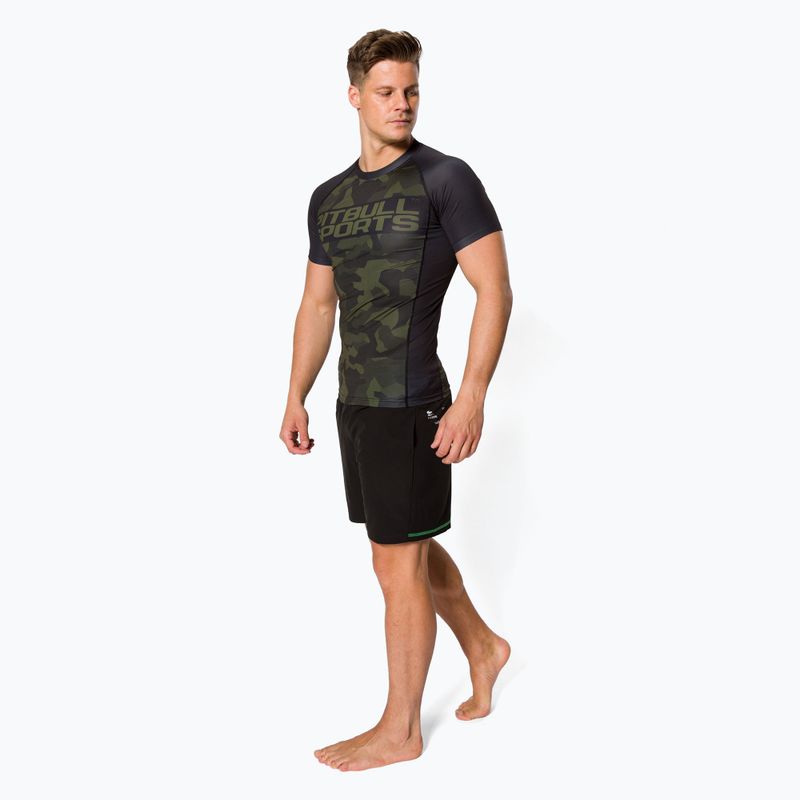 Férfi Rashguard Pitbull West Coast T-S Rash Dillard olive camo 2