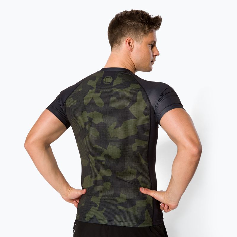 Férfi Rashguard Pitbull West Coast T-S Rash Dillard olive camo 3