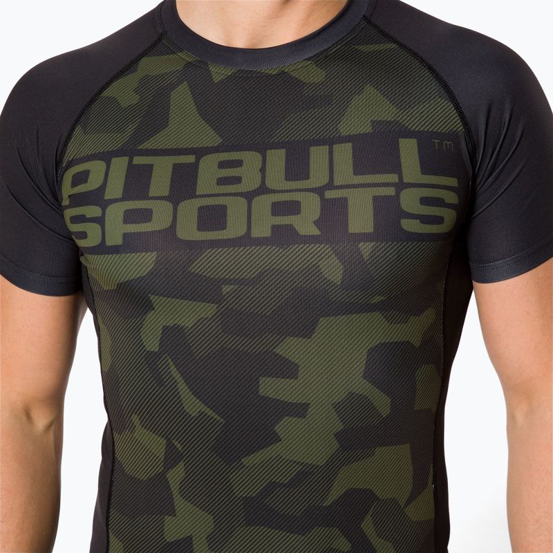 Férfi Rashguard Pitbull West Coast T-S Rash Dillard olive camo 4