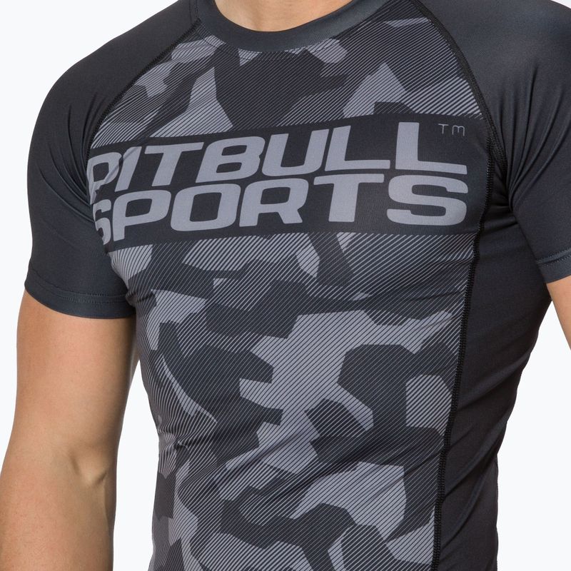 Férfi Rashguard Pitbull West Coast T-S Rash Dillard black camo 4