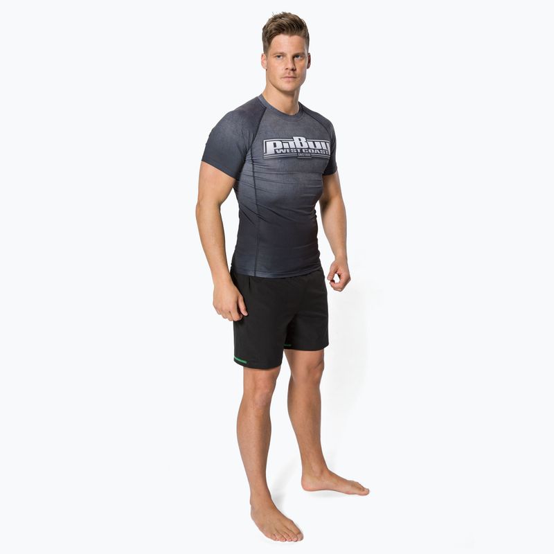 Férfi Rashguard Pitbull West Coast T-S Rash Scratch grey 2