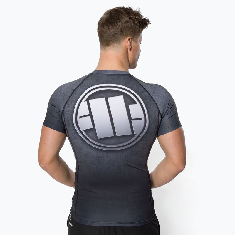 Férfi Rashguard Pitbull West Coast T-S Rash Scratch grey 3