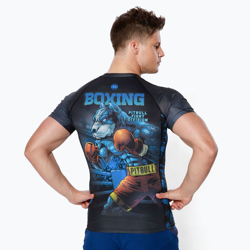 Férfi Rashguard Pitbull West Coast Rash T-S Masters Of Boxing black 3