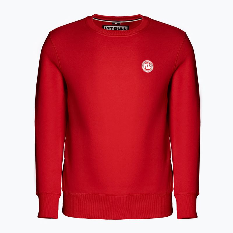 Férfi pulóver Pitbull West Coast Crewneck Small Logo red