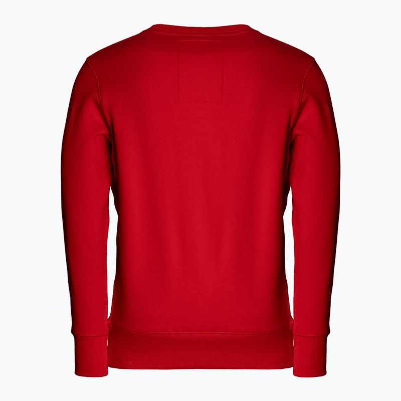 Férfi pulóver Pitbull West Coast Crewneck Small Logo red 2