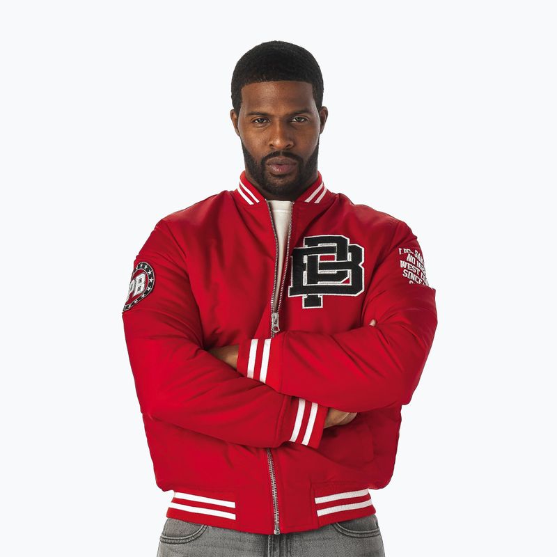 Férfi kabát Pitbull West Coast Silverwing Padded Varsity red