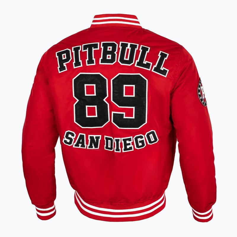Férfi kabát Pitbull West Coast Silverwing Padded Varsity red 3
