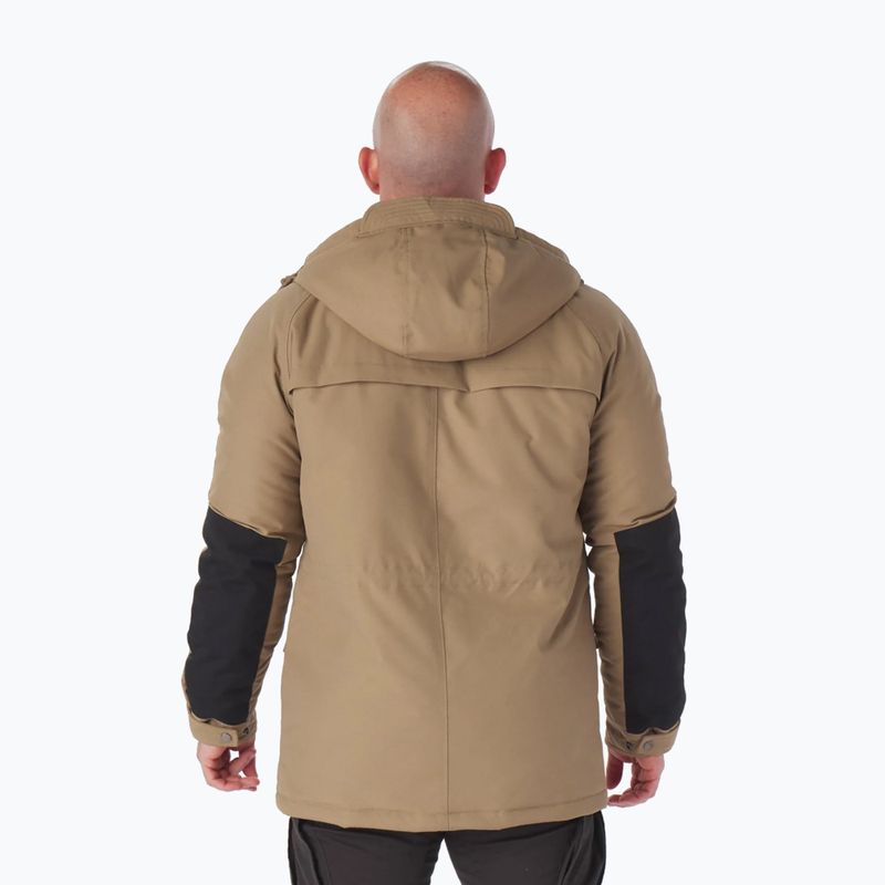 Férfi téli kabát Pitbull West Coast Gunner Hooded Parka dark sand 3