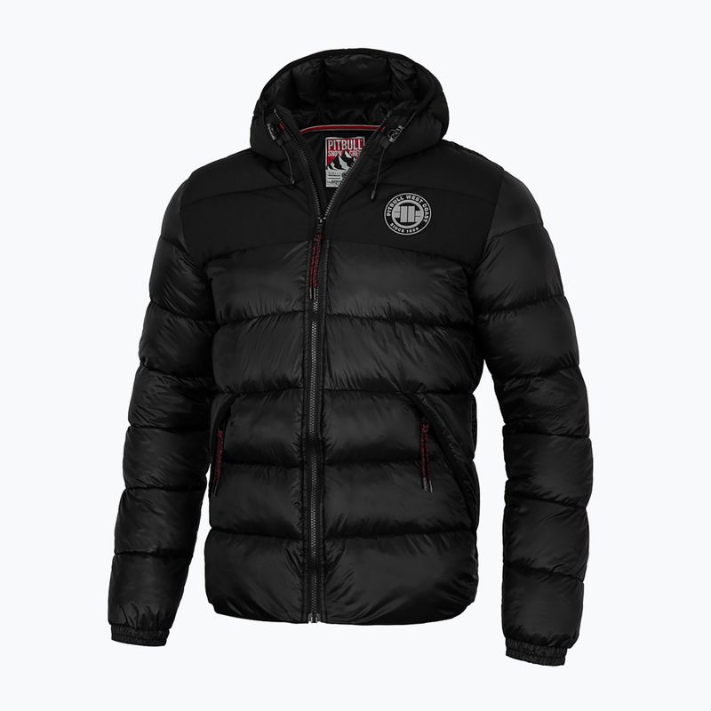 Férfi téli kabát Pitbull West Coast Greyfox Hooded Quilted black 2
