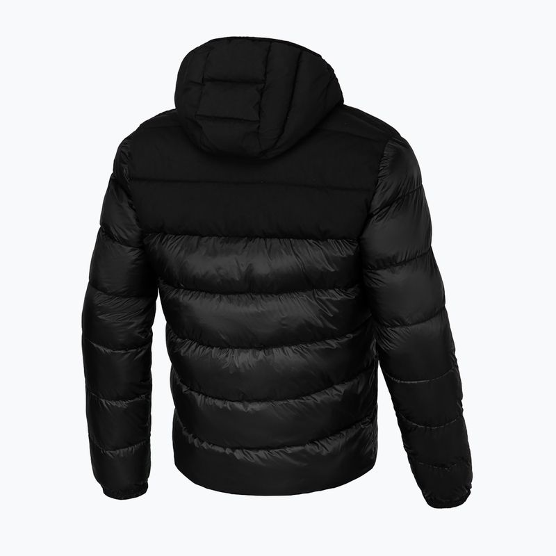 Férfi téli kabát Pitbull West Coast Greyfox Hooded Quilted black 3