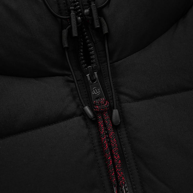 Férfi téli kabát Pitbull West Coast Greyfox Hooded Quilted black 4