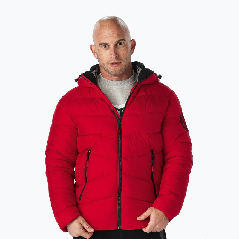 Férfi pehelykabát Pitbull West Coast Mobley red