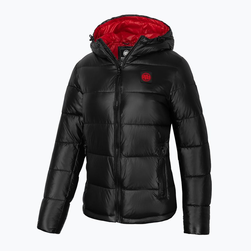 Női pehelypaplan kabát Pitbull West Coast Shine Quilted Hooded black 4