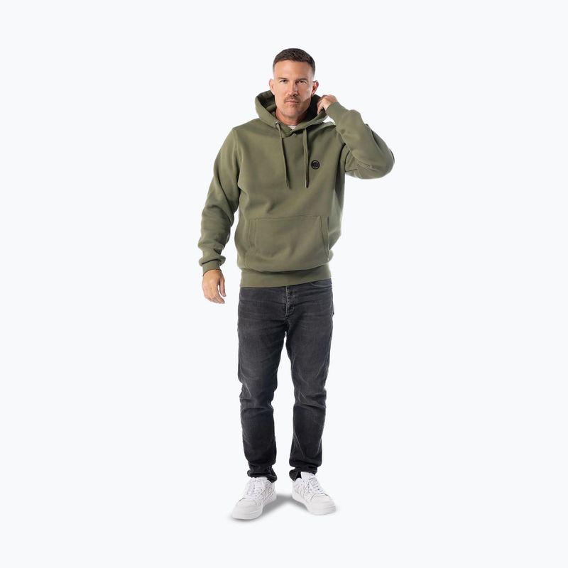 Férfi pulóver Pitbull Small Logo Hooded olive 2