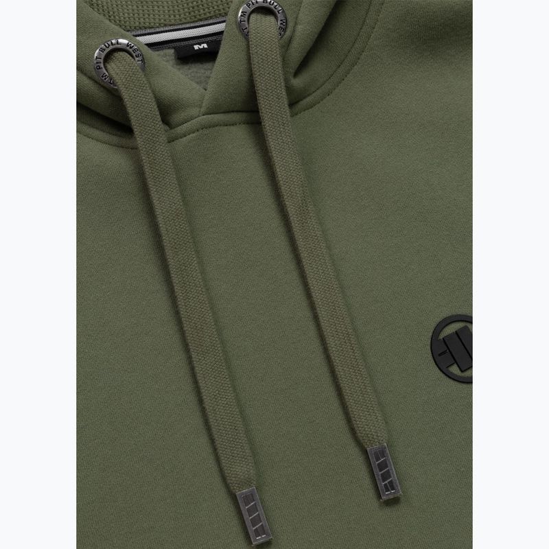 Férfi pulóver Pitbull Small Logo Hooded olive 5