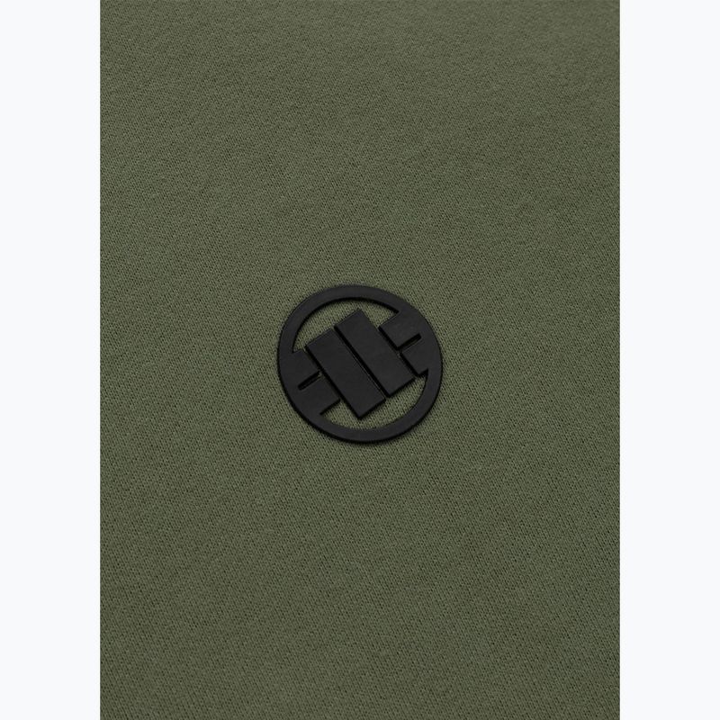 Férfi pulóver Pitbull Small Logo Hooded olive 6