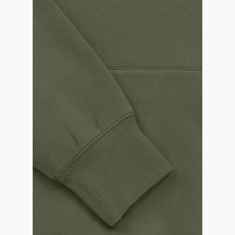 Férfi pulóver Pitbull Small Logo Hooded olive 7
