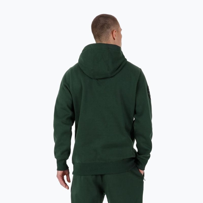 Férfi pulóver Pitbull Sherwood Hooded dark green 3