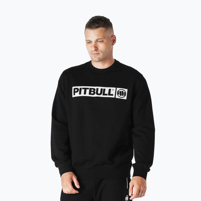 Férfi pulóver Pitbull West Coast Crewneck Hilltop Terry Group black