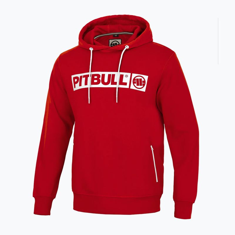 Férfi pulóver Pitbull West Coast Hooded Hilltop Terry Group red 3
